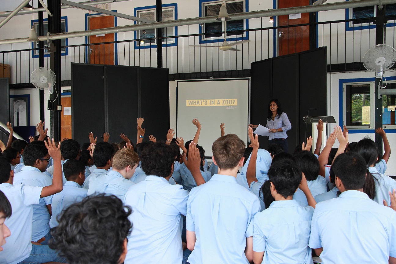 Children learning about wildlife
